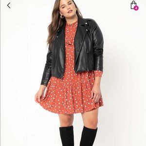 NWOT Eloquii “Leather” Cropped Jacket